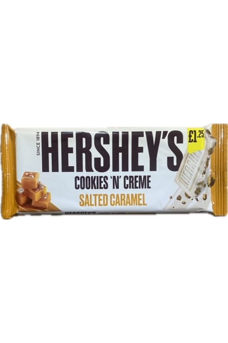 Hershey's cookies creme salted caramel bar